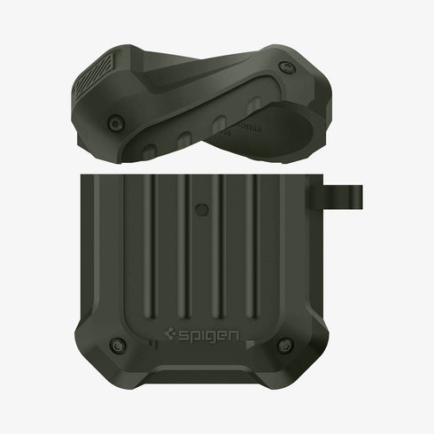ASD00537 - Apple AirPods Pro Case Tough Armor in black showing the front